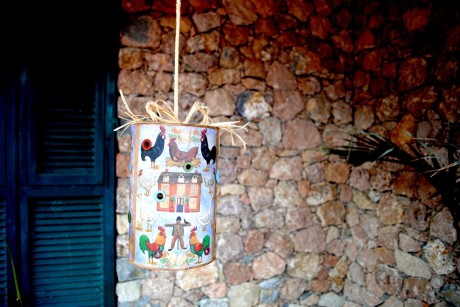 Segni e impronta » lampada in latta country Disegno Country Lampade